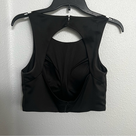 Sequin Hearts Two-Piece Black Rose Print Floor Length Formal Dress - Picture 5 of 6